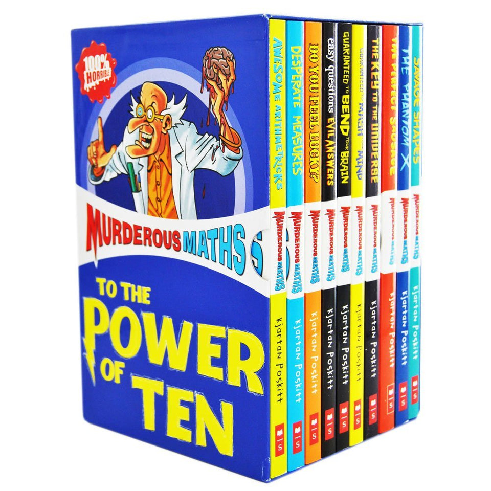 Murderous Maths To The Power of Ten Horrible Series 10 Books Collection Box Set