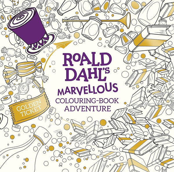 Roald Dahl A Marvellous Colouring Bk cover image