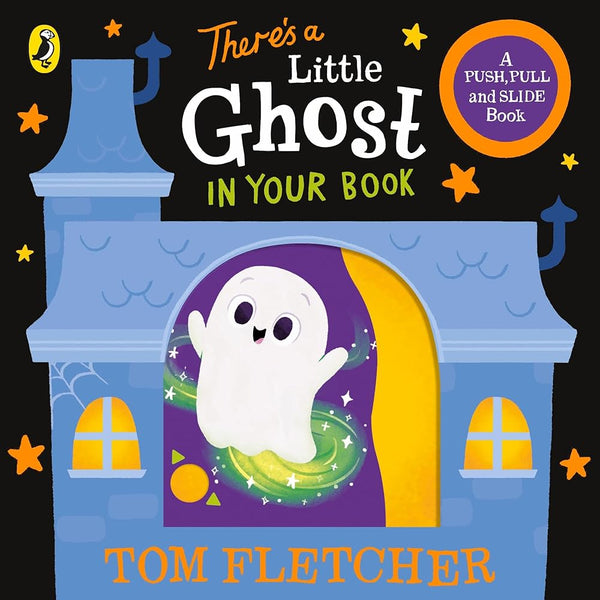 There's a Little Ghost in Your Book: An interactive Halloween board book cover image