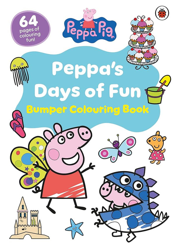 Peppa Pig: Peppa's Days of Fun Bumper Colouring Book cover image