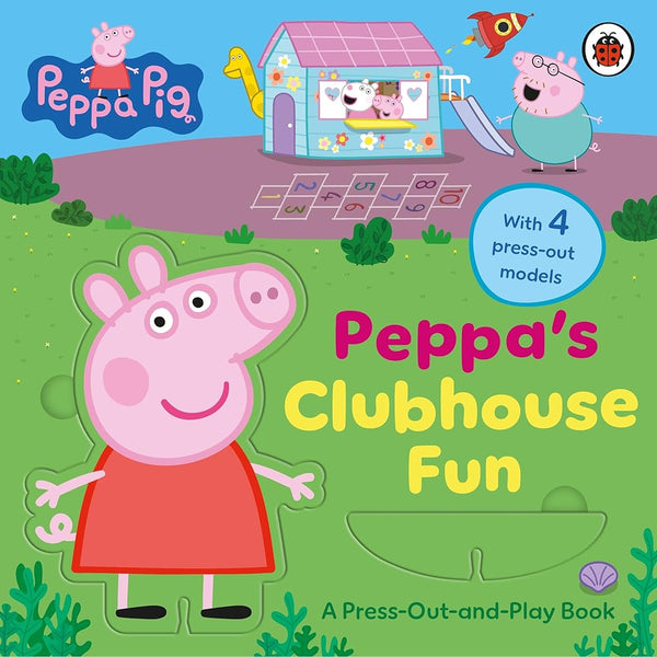 Peppa Pig: Peppa's Clubhouse Fun: A Press-Out-and-Play Book cover image