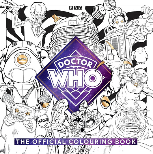The Official Doctor Who Colouring Book cover image