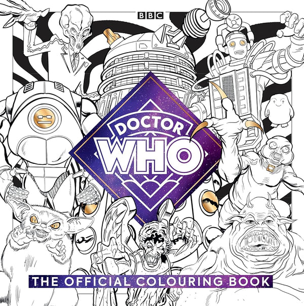 The Official Doctor Who Colouring Book cover image