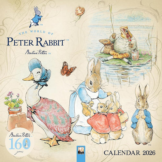 The World of Peter Rabbit Wall Calendar 2026 (Art Calendar) cover image