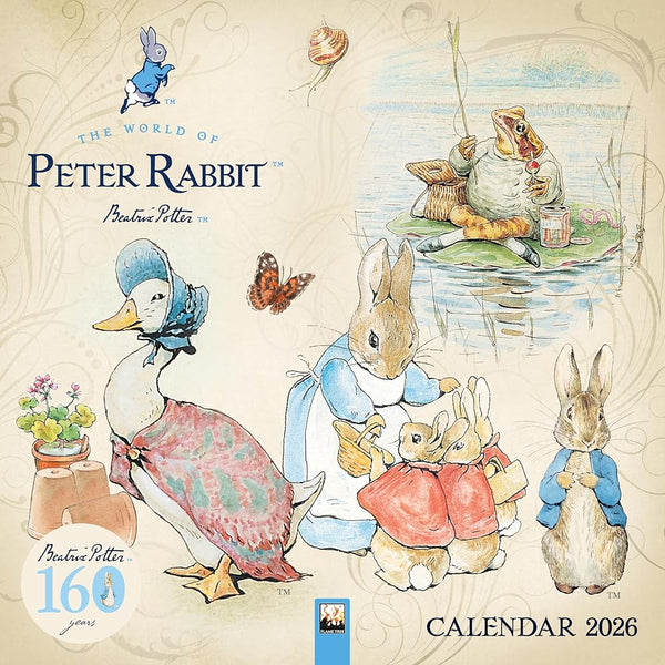 The World of Peter Rabbit Wall Calendar 2026 (Art Calendar) cover image