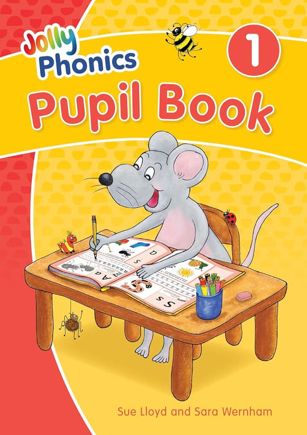 Jolly Phonics Pupil Book 1: in Precursive Letters (British English edition) cover image
