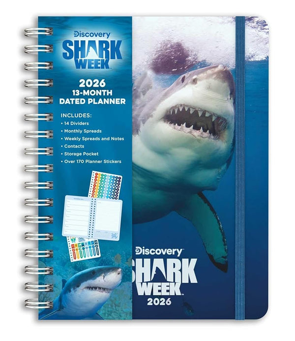 2026 Shark Week 13-Month Weekly Planner cover image