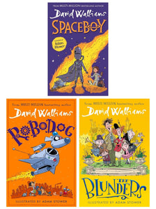 David Walliams Collection (Robodog, The Blunders & Spaceboy) 3 Books Set - Ages 8-12 - Hardback/Paperback