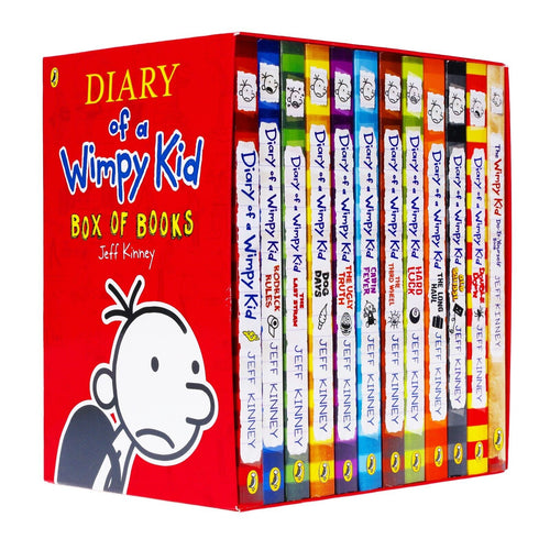 Diary of a Wimpy Kid's Collection 12 Books by Jeff Kinney Gift Boxset Paperback